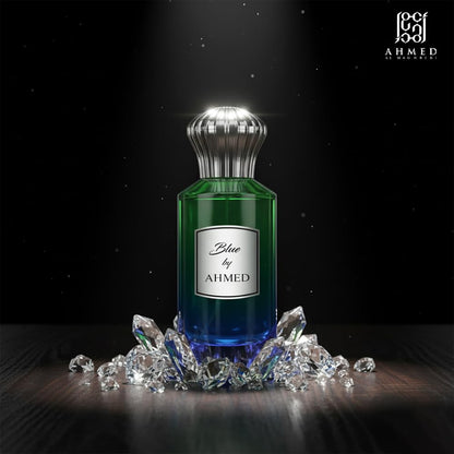 Ahmed Al Maghribi Blue by Ahmed Eau de Parfum 100ml – Fresh Aquatic Woody Unisex Fragrance