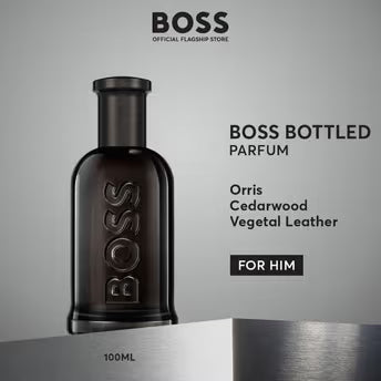 Hugo Boss Bottled Parfum 100ml 3.3 fl oz Men’s Intense Woody Amber Luxury Fragrance