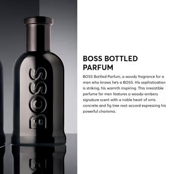 Hugo Boss Bottled Parfum 100ml 3.3 fl oz Men’s Intense Woody Amber Luxury Fragrance
