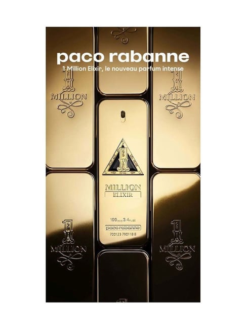 Paco Rabanne 1 Million Elixir perfume packaging on a white background