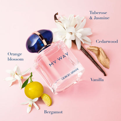 Giorgio Armani My Way Eau de Parfum 90ml 3.0 fl oz Women’s White Floral Vanilla Luxury Perfume