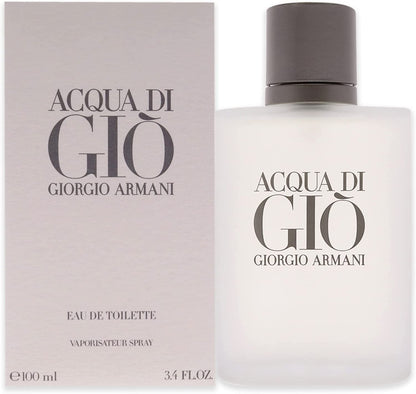 Giorgio Armani Acqua di Giò Eau de Toilette 100ml 3.4 fl oz Men’s Fresh Aquatic Citrus Signature Fragrance