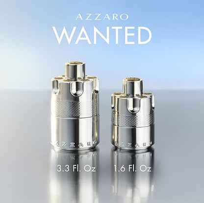 Azzaro Wanted Eau de Parfum 100ml 3.4 fl oz Men’s Intense Woody Spicy Fragrance for Evening and Date Wear