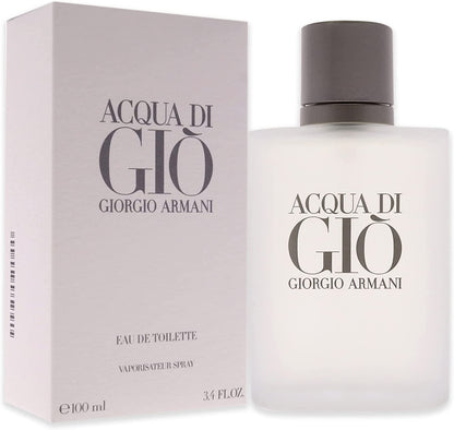 Giorgio Armani Acqua di Giò Eau de Toilette 100ml 3.4 fl oz Men’s Fresh Aquatic Citrus Signature Fragrance