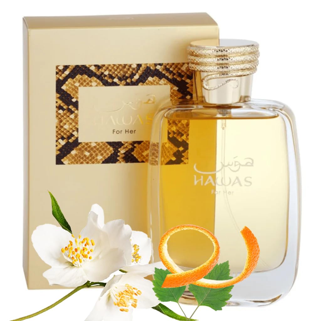 Rasasi Hawas For Her Eau de Parfum for Women 100ml – Fruity Floral Luxury Fragrance