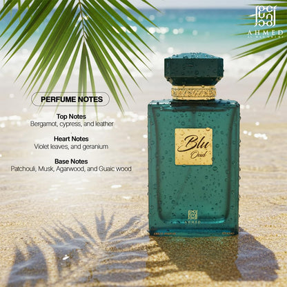 Ahmed Al Maghribi Blu Oud Eau de Parfum 100ml | Fresh Oud Luxury Unisex Fragrance
