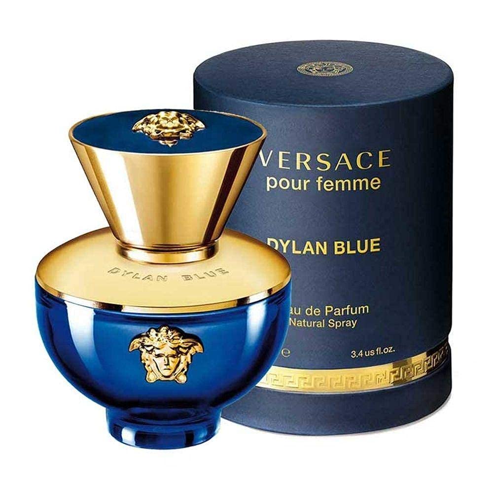 Versace Dylan Blue Pour Femme Eau de Parfum for Women 100ml – Floral Fruity Woody Fragrance