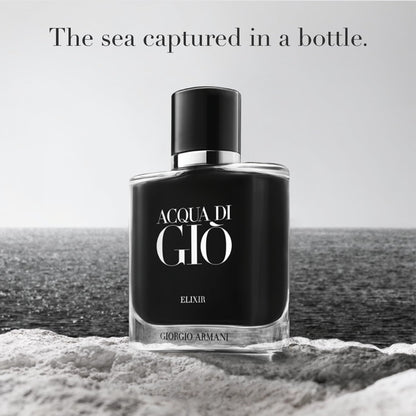 Acqua di Giò Giorgio Armani Elixir 100ml 3.3 oz Parfum for Men Intense Woody Aromatic Luxury Fragrance