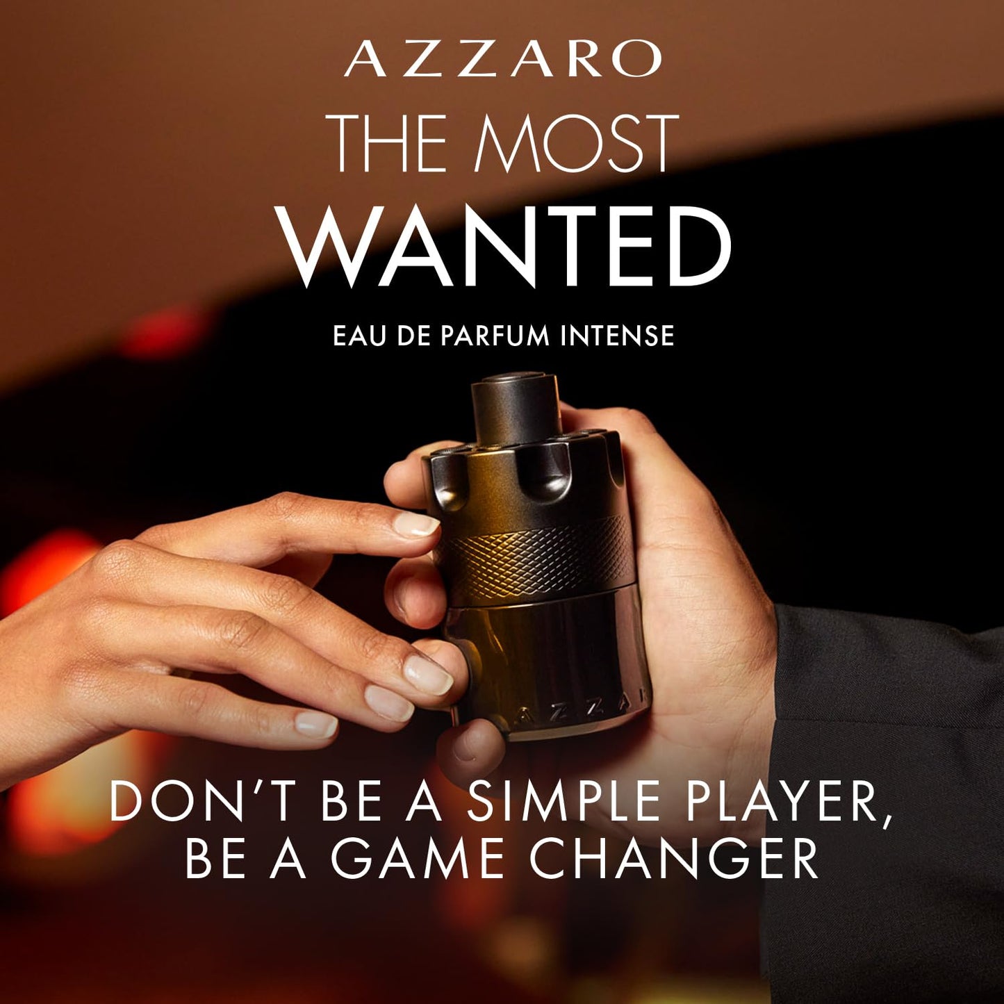 Azzaro The Most Wanted Eau de Parfum Intense 100ml 3.4 fl oz Men’s Spicy Amber Woody Night Fragrance