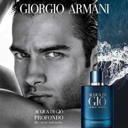 Acqua di Giò Profondo Giorgio Armani Eau de Parfum 125ml 4.2 fl oz Men’s Marine Aromatic Woody Fragrance