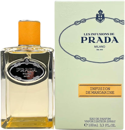 Prada Les Infusions de Prada Infusion de Mandarine Eau de Parfum 100ml 3.3 fl oz Fresh Citrus Woody Perfume for Women and Men