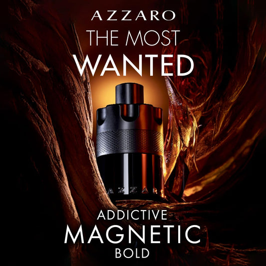 Azzaro The Most Wanted Eau de Parfum Intense 100ml 3.4 fl oz Men’s Spicy Amber Woody Night Fragrance