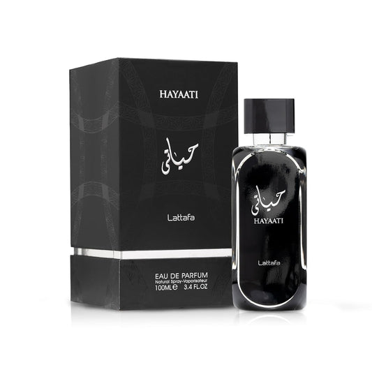 Lattafa Hayaati Black Eau de Parfum 100ml – Woody Spicy Men’s Luxury Fragrance