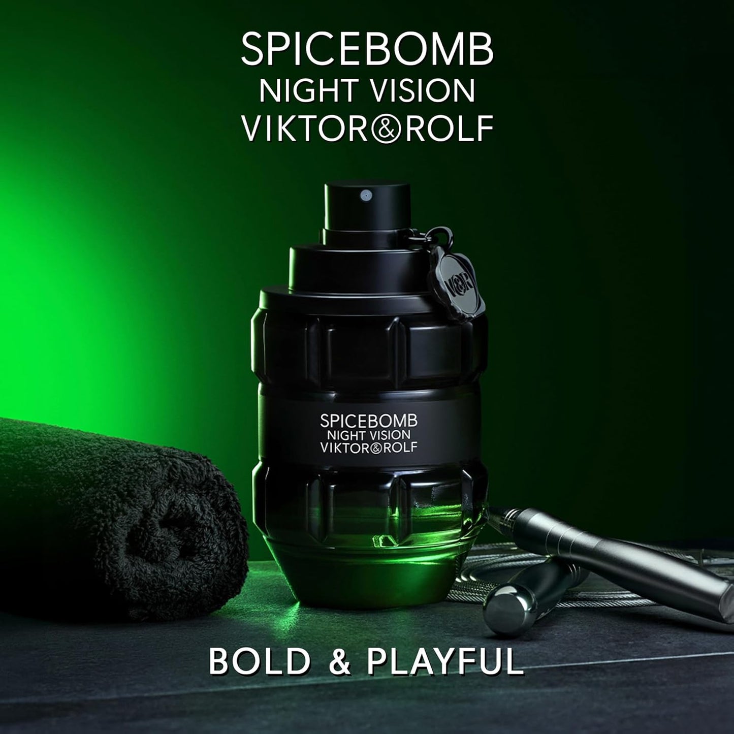 Viktor & Rolf Spicebomb Night Vision Eau de Toilette 90ml 3.04 fl oz Fresh Spicy Woody Men’s Perfume for Evening Wear
