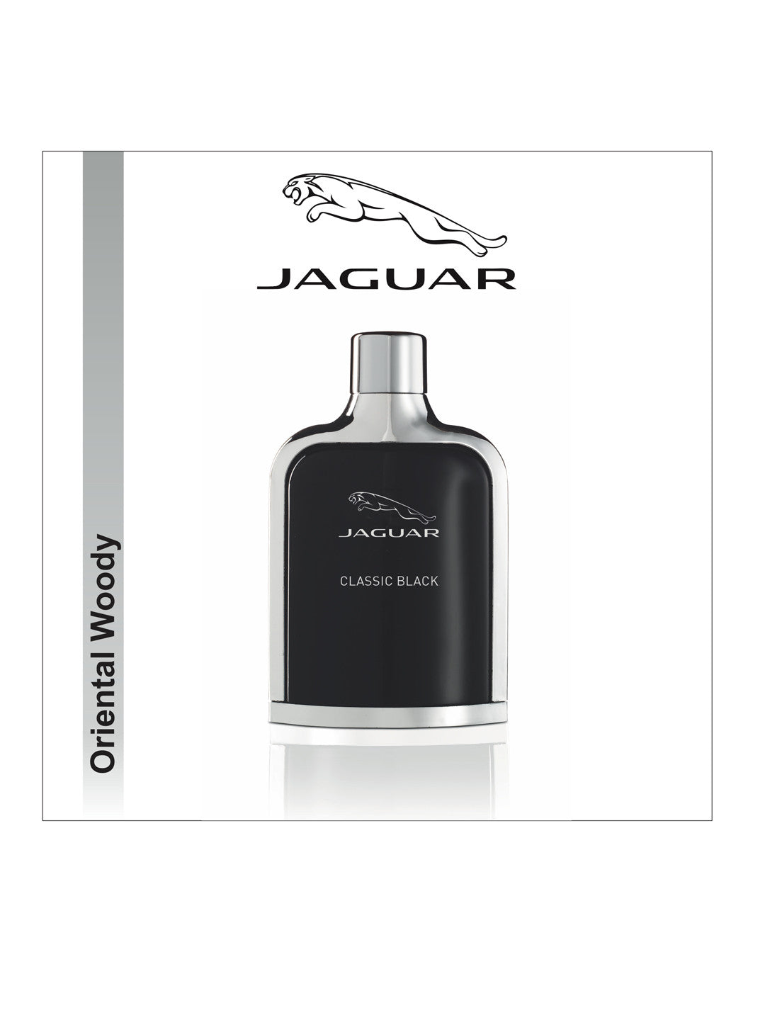 Jaguar Classic Black Eau de Toilette for Men 100ml – Sophisticated Woody Aromatic Fragrance