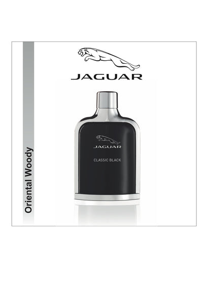 Jaguar Classic Black Eau de Toilette for Men 100ml – Sophisticated Woody Aromatic Fragrance