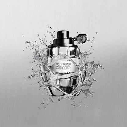 Viktor & Rolf Spicebomb Metallic Musk Eau de Parfum 90ml 3.04 fl oz Intense Musky Woody Men’s Perfume