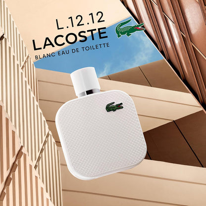 Lacoste Eau de Lacoste L.12.12 Blanc EDT for Men 100ml – Fresh Woody Citrus Fragrance