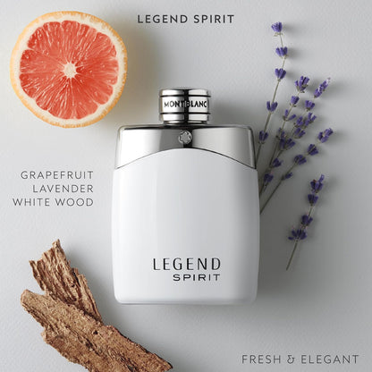 Montblanc Legend Spirit Eau de Toilette for Men 100ml – Fresh Woody Aromatic Fragrance