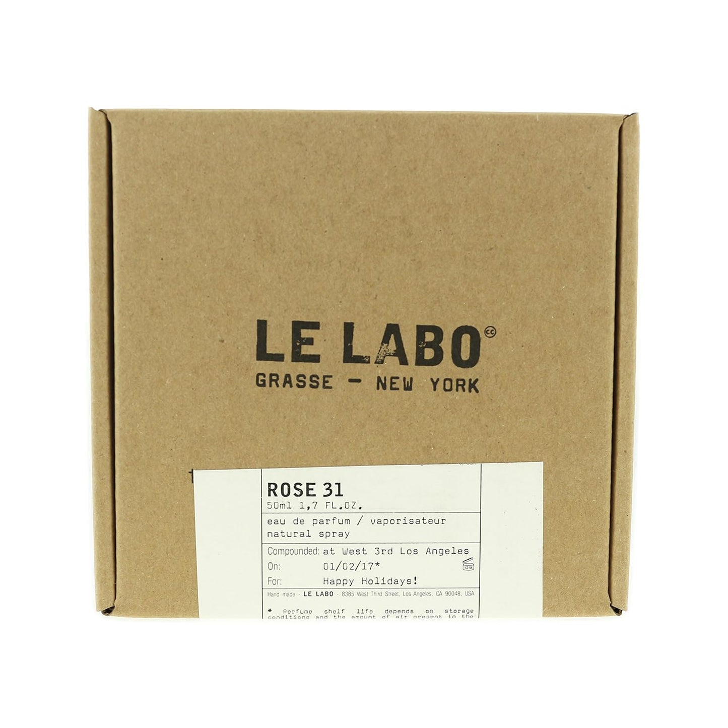 Le Labo Rose 31 Eau de Parfum 50ml 1.7 fl oz Unisex Woody Spicy Floral Luxury Fragrance