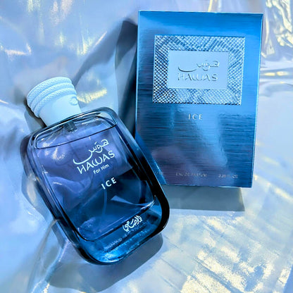Rasasi Hawas Ice Eau de Parfum for Men 100ml – Fresh Aquatic Citrus Fragrance