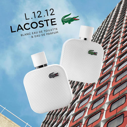 Lacoste Eau de Lacoste L.12.12 Blanc EDT for Men 100ml – Fresh Woody Citrus Fragrance