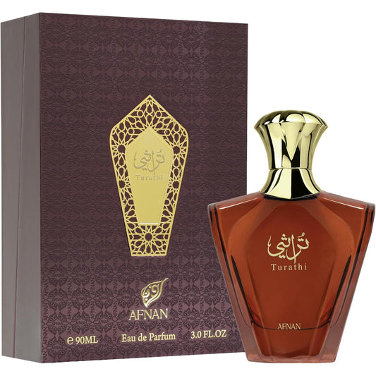 Afnan Turathi Brown EDP 90ml – Warm Spicy Woody Perfume for Men