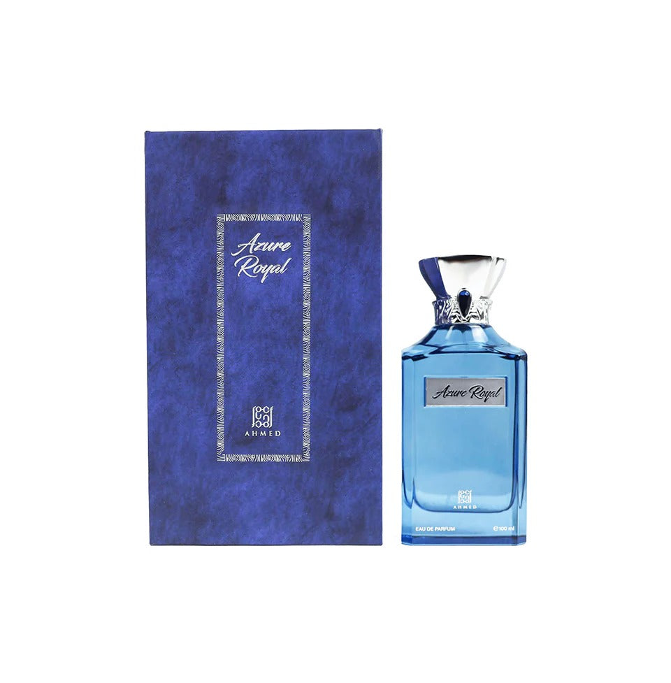 Ahmed Al Maghribi Azure Royal Eau De Parfum 100ml – Fresh Aquatic Woody Perfume for Men & Women