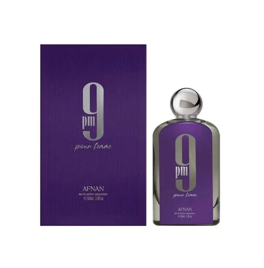 AFNAN 9PM Pour Femme EDP 100ml – Sensual Sweet Floral Perfume for Women