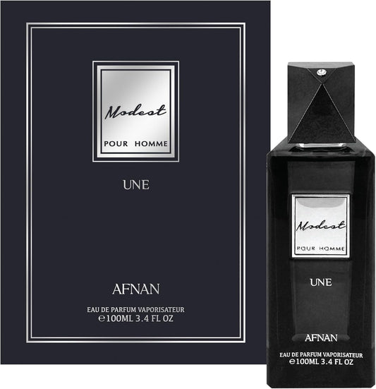 Afnan Modest Pour Homme Une EDP 100ml – Fresh Spicy Citrus Perfume for Men
