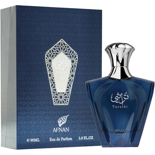 Afnan Turathi Blue EDP 90ml – Fresh Aquatic Citrus Perfume for Men