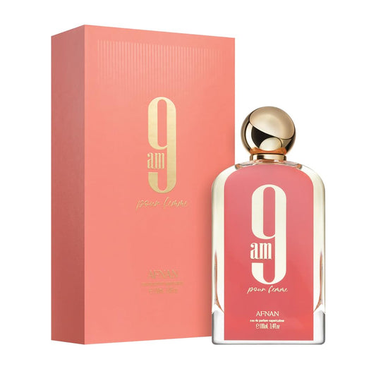 AFNAN 9AM Pour Femme EDP 100ml – Elegant Fruity Floral Perfume for Women