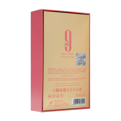 AFNAN 9AM Pour Femme EDP 100ml – Elegant Fruity Floral Perfume for Women