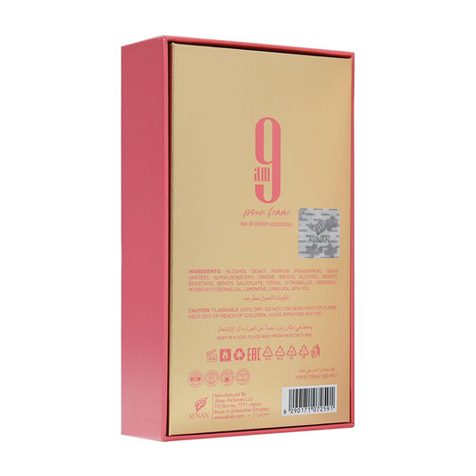 AFNAN 9AM Pour Femme EDP 100ml – Elegant Fruity Floral Perfume for Women