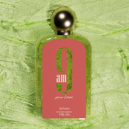 AFNAN 9AM Pour Femme EDP 100ml – Elegant Fruity Floral Perfume for Women