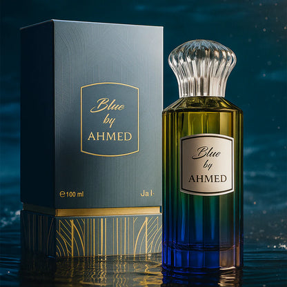 Ahmed Al Maghribi Blue by Ahmed Eau de Parfum 100ml – Fresh Aquatic Woody Unisex Fragrance