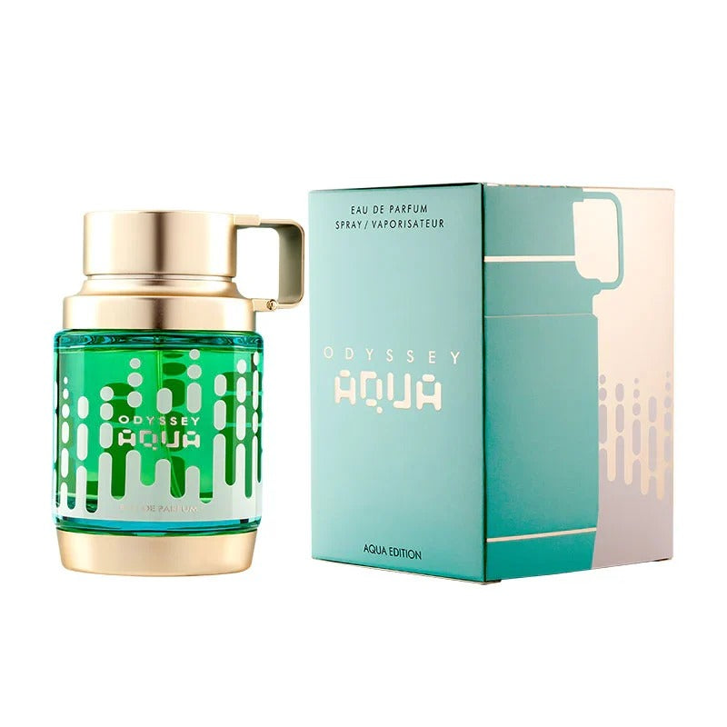 Armaf Odyssey Aqua Eau De Parfum 100ml for Men Premium Luxury Long Lasting Fresh Aquatic Citrus Woody Aromatic Masculine Fragrance