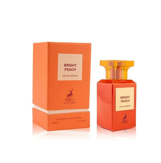 Bright Peach by Maison Alhambra EDP 80ml – Fruity Floral Unisex Perfume Inspired by Bitter Peach