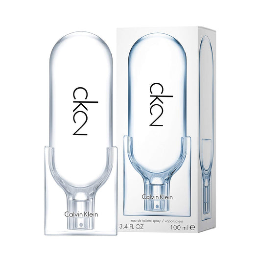 Calvin Klein CK2 Eau de Toilette 100ml – Fresh Woody Aromatic Unisex Fragrance