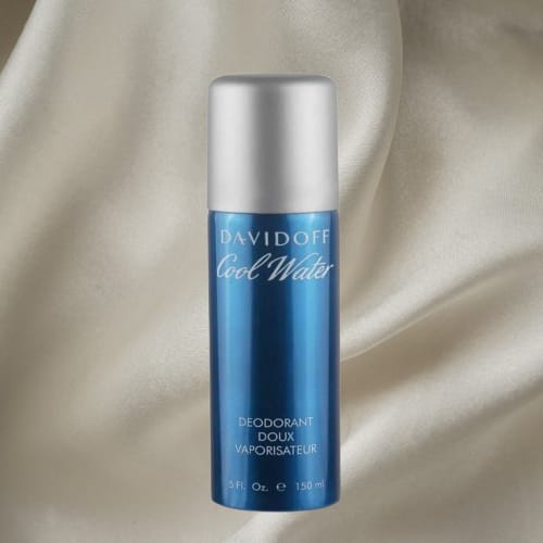 DAVIDOFF Cool Water Body Spray for Men – Long-Lasting Deodorant, Fresh Aquatic Fragrance (150ml)
