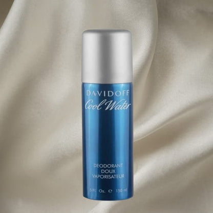 DAVIDOFF Cool Water Body Spray for Men – Long-Lasting Deodorant, Fresh Aquatic Fragrance (150ml)