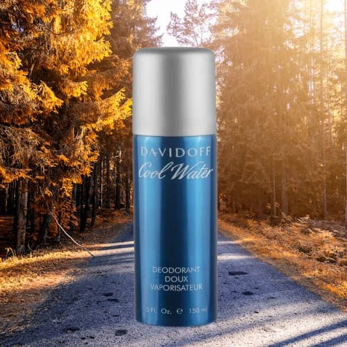 DAVIDOFF Cool Water Body Spray for Men – Long-Lasting Deodorant, Fresh Aquatic Fragrance (150ml)