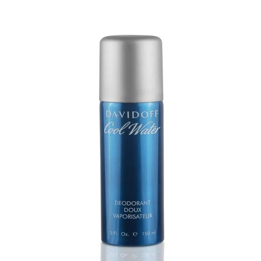 DAVIDOFF Cool Water Body Spray for Men – Long-Lasting Deodorant, Fresh Aquatic Fragrance (150ml)