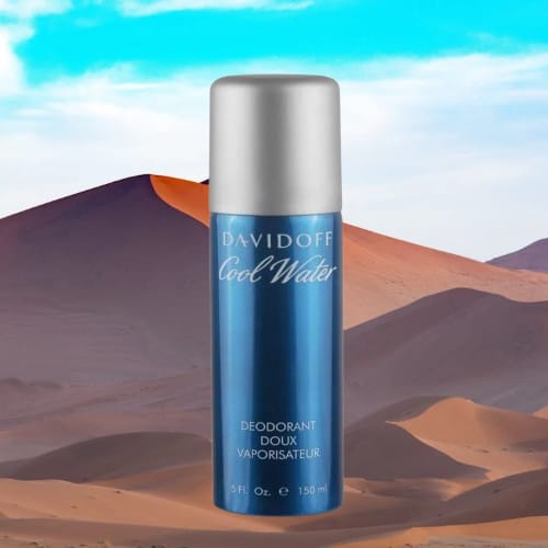 DAVIDOFF Cool Water Body Spray for Men – Long-Lasting Deodorant, Fresh Aquatic Fragrance (150ml)
