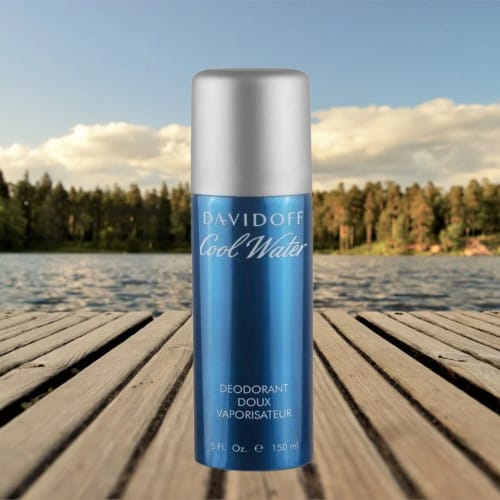DAVIDOFF Cool Water Body Spray for Men – Long-Lasting Deodorant, Fresh Aquatic Fragrance (150ml)