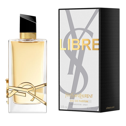 YSL Libre perfume bottle and packaging on a white background Yves Saint Laurent Libre Eau de Parfum 90 ml (3 fl.oz)