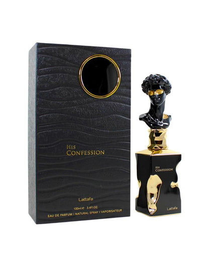 Lattafa His Confession Eau de Parfum 100ml | Warm Spicy Men’s Luxury Fragrance