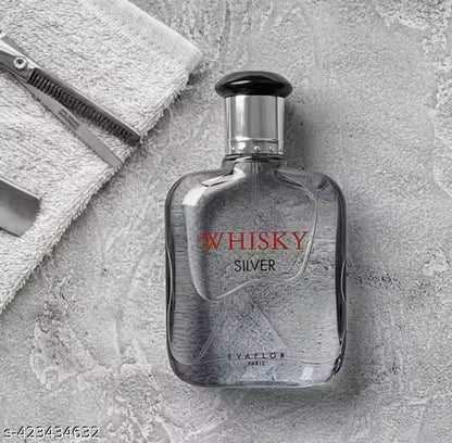 Evaflor Whisky Silver Eau De Toilette for Men, 100ml