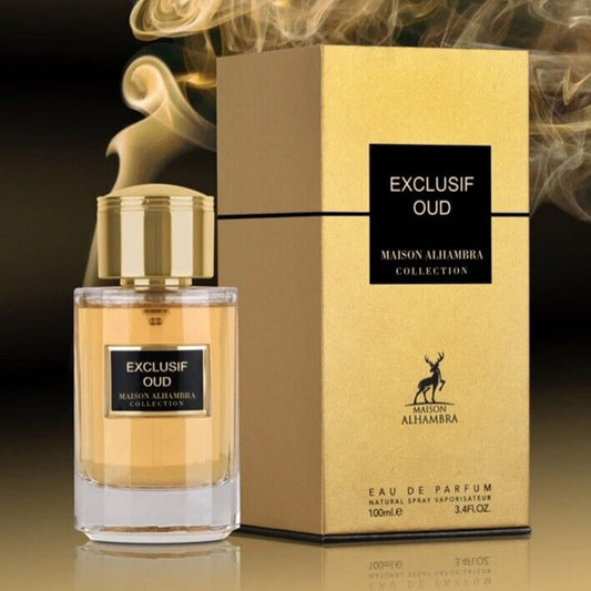 Maison Alhambra Exclusif Oud Eau De Parfum – Bold Woody Oriental Perfume for Men & Women 100ml