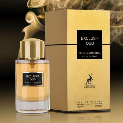 Maison Alhambra Exclusif Oud Eau De Parfum – Bold Woody Oriental Perfume for Men & Women 100ml